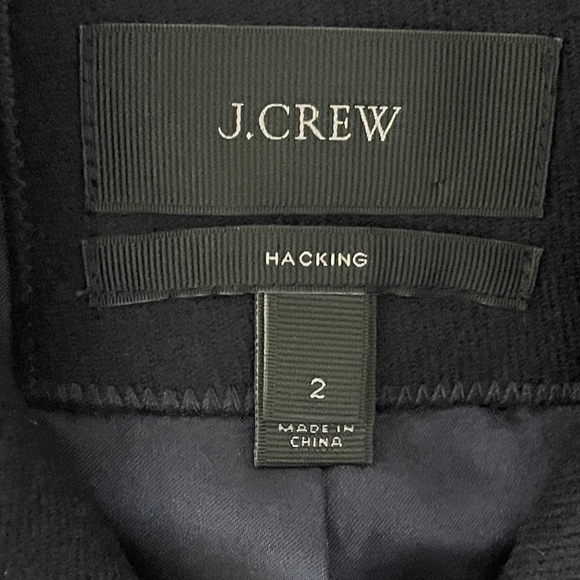 J. Crew Navy Blazer Jacket Women's Size 2 Gold Buttons Wool Office Academia - Picture 9 of 15